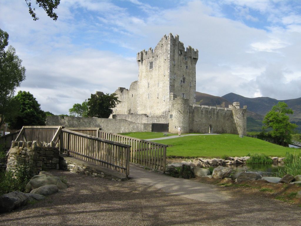 Ross Castle beside the lake in Killarney